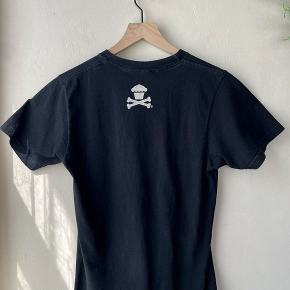 Johnny Cupcakes Johnny Bones Halloween Black Graphic T-shirt - Picture 7 of 11